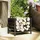 Outsunny Kaminholzregal Metall 49 x 34 x 44 cm 1-St. Schwarz