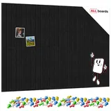 ALLboards Filz-Wandpaneele 120 x 80 cm Schwarz