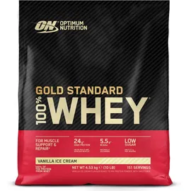 Optimum Nutrition Gold Standard 100% Whey Vanilla Ice Cream Pulver 4530 g