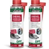 MATHY-DPF Partikelfilter Reiniger Diesel (2 x 300 ml) - hochwirksamer DPF Reiniger - Diesel Systemreiniger für Dieselmotoren - Diesel Additiv