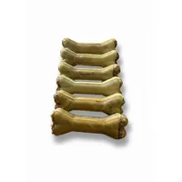 Kaureks Natur Hundeleckerlies, Kauknochen gefüllt mit Ochsenziemer 12cm 6 STK., wie Rinderkopfhaut, Rinderhaut, Rindknochen, Kauartikel