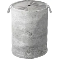 Sanilo Wäschekorb »Beton« kräftige Farben, samtweiche Oberfläche, mit Deckel grau