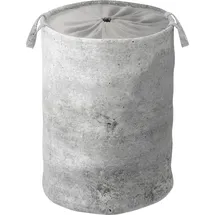 Sanilo Wäschekorb »Beton« kräftige Farben, samtweiche Oberfläche, mit Deckel grau