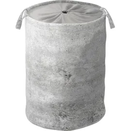 Sanilo Wäschekorb »Beton« kräftige Farben, samtweiche Oberfläche, mit Deckel grau