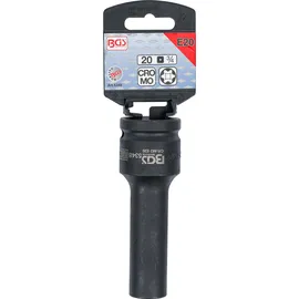BGS Kraft-Steckschlüssel-Einsatz E-Profil, tief 5348, Antrieb Innenvierkant 20 mm (3/4"), SW E20