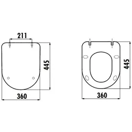 Creavit DUCK SoftClose Toilettensitz Basalt