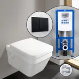 Villeroy & Boch Architectura Wand-WC mit WC-Sitz Weiß