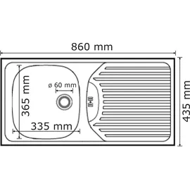 PYRAMIS CA1 Edelstahl glatt