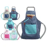 Emily ́s Check Kinderschürze + Topfhandschuh, 7-12 Jahre, Kitchen Rocket