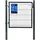 Songmics Gartentor 106 x 90 cm Grau/Stahl