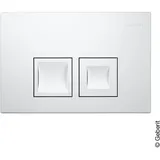 Geberit Delta35 Betätigungsplatte für 2-Mengen-Spülung weiß