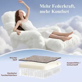 Homcom Fernsehsessel Samt 79 x 111 x 93 cm Hellgrau elektrisch mit Aufstehhilfe/Vibrationsmassage