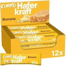 CORNY Haferkraft Banane Müsliriegel 12 Riegel