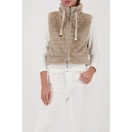 Monari Weste mit Stehkragen, Beige, 44