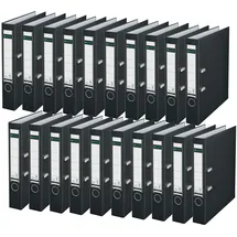 Leitz Aktenordner DIN A4 52 mm Schwarz 20 St.