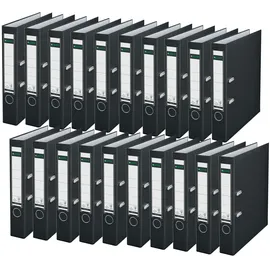 Leitz Aktenordner DIN A4 52 mm Schwarz 20 St.
