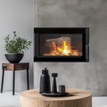 Kratki Kamineinsatz KRATKI SIMPLE Stahl Schwarz