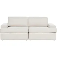 Beliani Sofa 3-Sitzer Alla Stoff Hellbeige