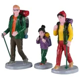 Lemax - Family Trek, Set mit DREI Trek“-Figuren aus Polyresin, H7 cm