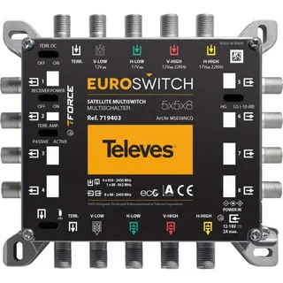 Televes Multischalter 5 in 8 Guß MSE58NCQ