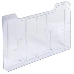 Exacompta 64158D Element für Wandprospekthalter A4 horizontal, Exacryl - Kristall