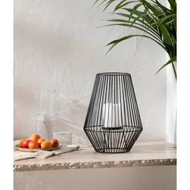 Dehner Solarlaterne Vilaflor Ø 26 x 34 cm schwarz