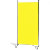GRASEKAMP Stellwand_85x180cm Gelb - Paravent Raumteiler Trennwand Sichtschutz