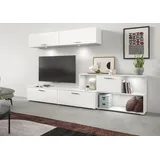 INOSIGN Wohnwand »Pensile, Breite 277 cm, bestehend aus: Lowboard und Hängeschrank«, Wohnkombination, Mediawand, Anbauwand, Wohnzimmer Set, weiß