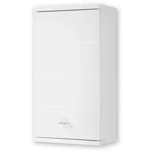 Stella Trading Hängeschrank in Weiß - Moderner Badezimmerschrank Bad Schrank mit viel Stauraum - 38 x 71 x 23 cm (B/H/T)