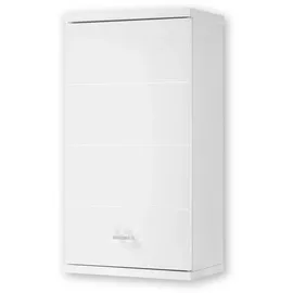 Stella Trading Hängeschrank in Weiß - Moderner Badezimmerschrank Bad Schrank mit viel Stauraum - 38 x 71 x 23 cm (B/H/T)