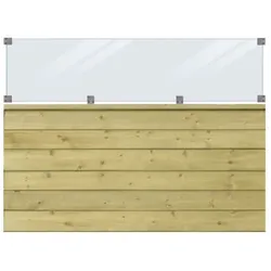 PLUS Klink Profil-Zaun inkl. Glas