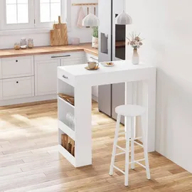 Woltu Bartisch 100 x 100 x 50 cm Weiß