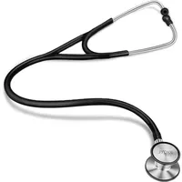 hongrenamz Doppelkopf Stethoskop für Krankenschwester Zahnarzt Medizinstudenten EMT Home Health Care Black-03B