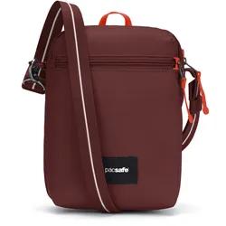 Pacsafe GO Festival Crossbody Umhängetasche (Volumen 4,5 Liter / Gewicht 0,21kg) - garnet red