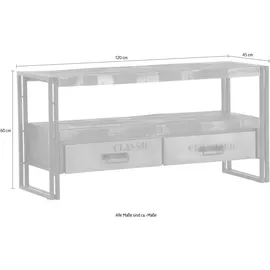 GUTMANN FACTORY Titan TV-Lowboard 120 cm antik