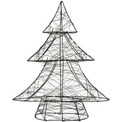 ECD Germany Weihnachtsbaum mit LED Tannenbaum Lichterbaum Weihnachtsdekoration Dekobaum 40cm