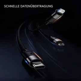 Baseus USB-C auf Micro + Lightning 1,2 m Schwarz
