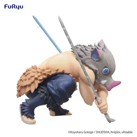 furyuu Demon Slayer: Kimetsu no Yaiba Noodle Stopper Figur Hashibira Inosuke 11 cm - Grün/Schwarz/Weiß