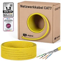 HB-Digital CAT 7 Netzwerkkabel 25m Verlegekabel max.1000 MHz S/FTP
