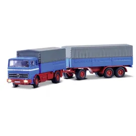 CARSON RC-Auto Mercedes-Benz 1620 Plane mit Anhänger 2,40GHz RTR blau