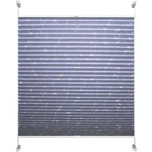 LIEDECO Klemmfix Plissee verspannt 90 x 130 cm grau/ranke