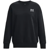 Under Armour Essential OverSized Fleece Shirt Damen 001 black/white M