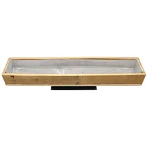 Spetebo Holz Pflanzkasten 70 x 14 cm Beige