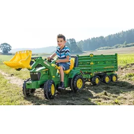 Rolly Toys rollyMultitrailer John Deere Dreiachskipper Traktoranhänger grün (125043)