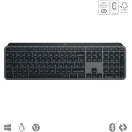 Logitech MX Keys S Graphite - Kabellose Tastatur, US-Layout (Qwerty)