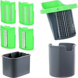 Genius Nicer Dicer Electro Gemüsereibe 7-tlg. Edelstahl/ Kunststoff