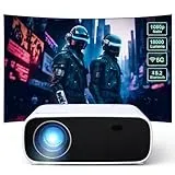 Wielio HD Beamer 1080 P Auflösung, Mini Beamer mit Bluetooth und WiFi, 18000 Lumen 4K Unterstützung, Kompatibel mit iOS/Android/Laptop/Xbox (Schwarz)