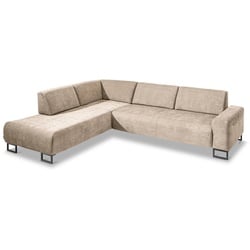 Segmüller Werkstätten Ecksofa Maxime Stoff Beige Natur