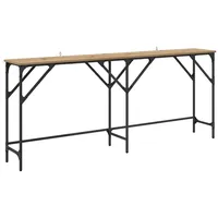 VidaXL Konsolentisch Eiche handwerklich 180 x 29 x 75