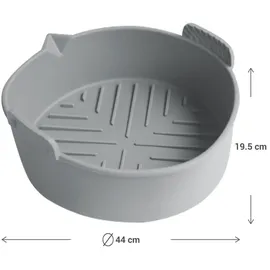 casativo Heissluftfritteuse CH9693 6,5 l schwarz/silberfarben